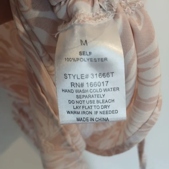 Bliss Swirl Patterned Tank Top in Soft Pink - Picture 5 of 9